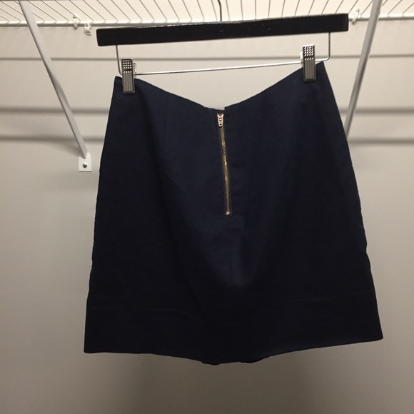 J.Crew | 0 | Navy Skirt Mini Flare - Picture 4 of 7